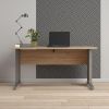 Kancelářský stůl Modulo 150 x 80 cm, dub sonoma / šedá