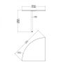 Propojovací prvek Modulo 80,1 x 80,1 cm, bílá / šedá