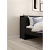 Úložné čelo postele Simplicity 165 cm, černý mat