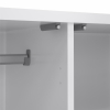 Šatní skříň Simplicity, bílý lesk