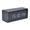 Hodiny s budíkem CA01, černá