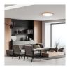 LED stropní světlo s dálkovým ovládáním Solid Oak nastavitelné - průměr 39 cm, hnědá