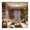 LED stropní světlo s dálkovým ovládáním Laskos nastavitelné - průměr 39 cm, černá