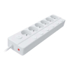 Prodlužovací kabel 6Z - 2m, vypínač, 3x1,0, bílá