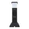 Zahradní sloupek 230V 2Z - PG05, s LED osvětlením, černá