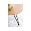 Jídelní stůl Tetis, průměr 100 cm, dub / černá